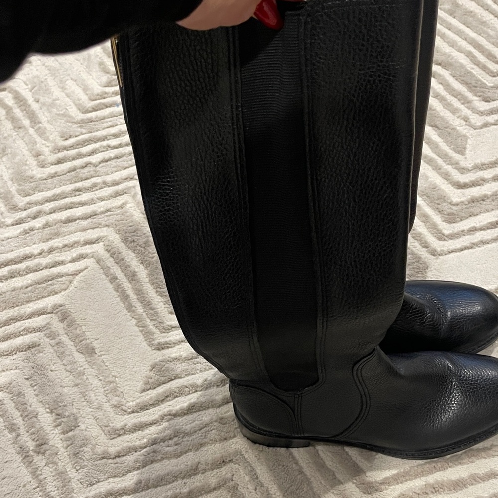 Tory Burch Black Riding Boots